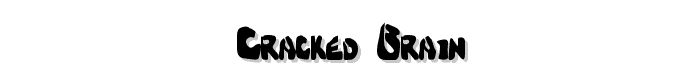 Cracked Brain font